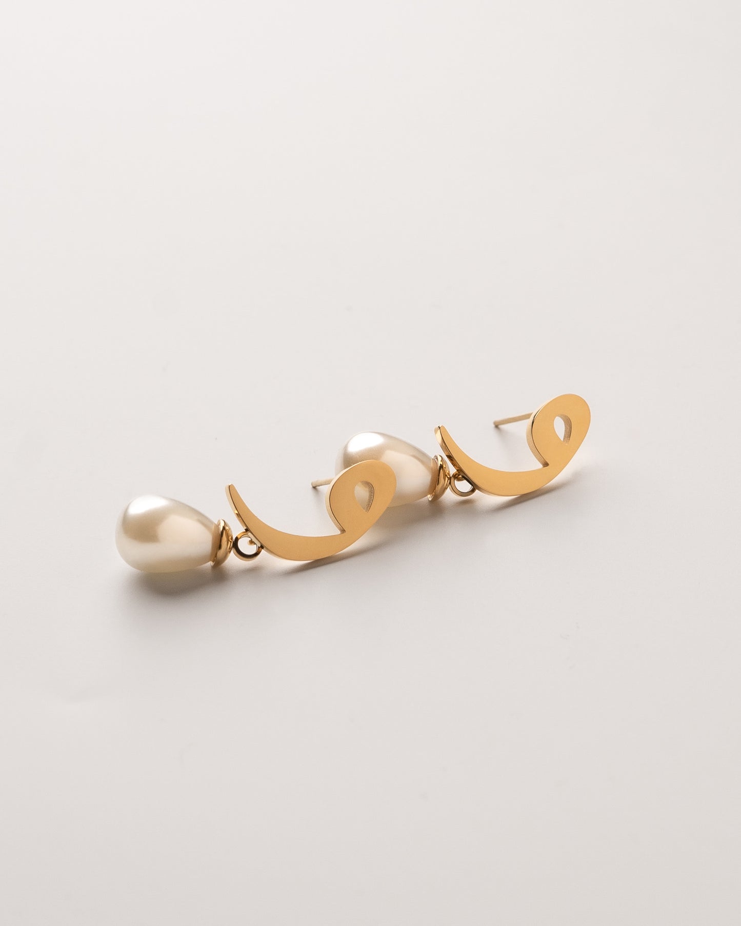 Calligraphed Initial Earring و