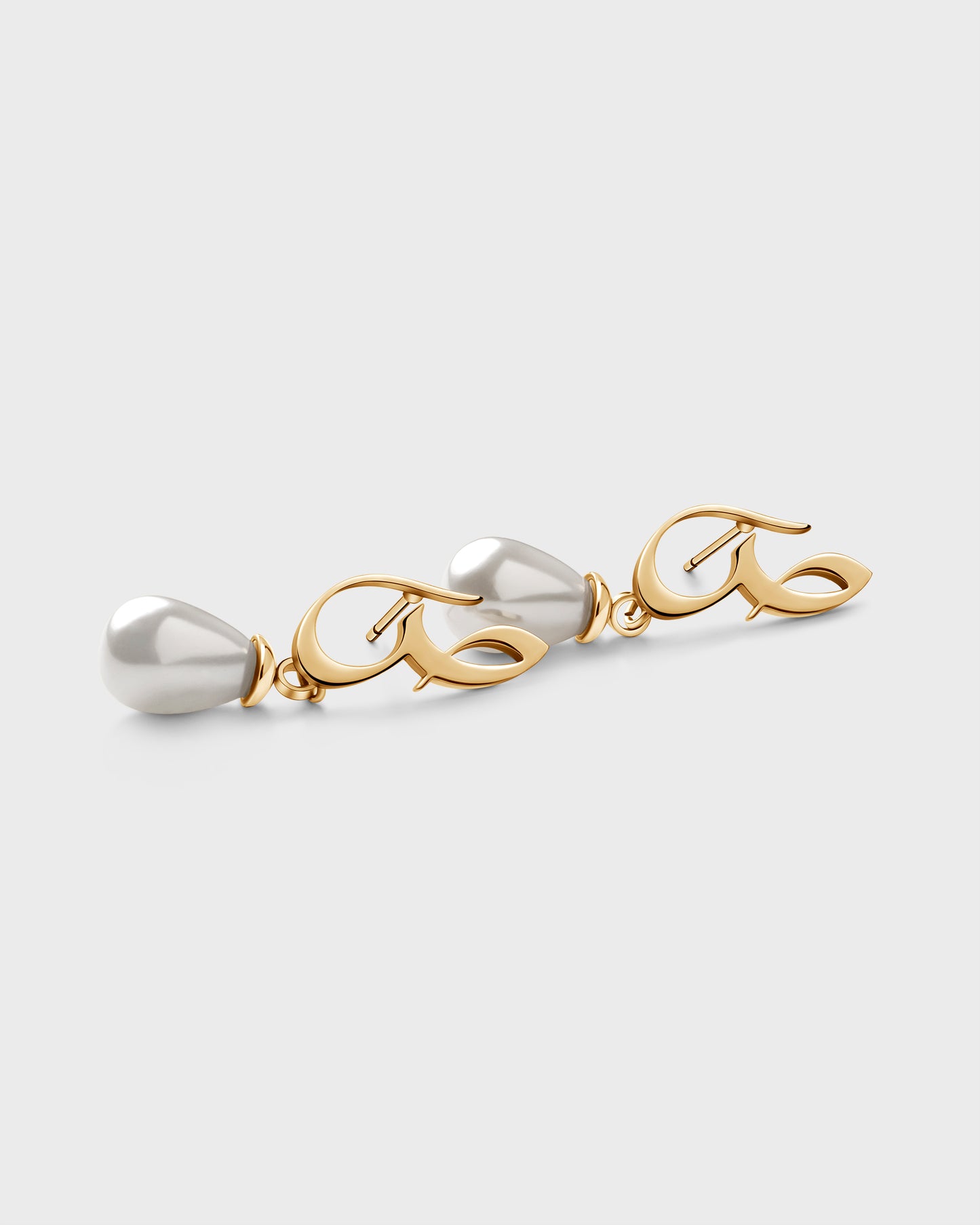 Calligraphed Initial Earring ص