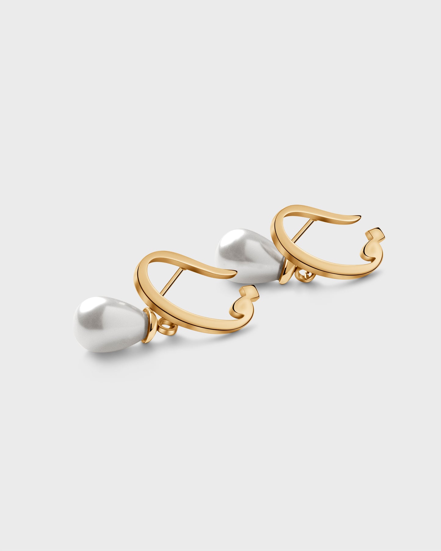 Calligraphed Initial Earring ف