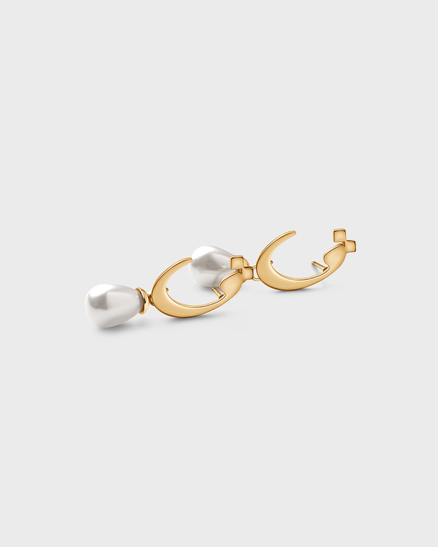 Calligraphed Initial Earring ق