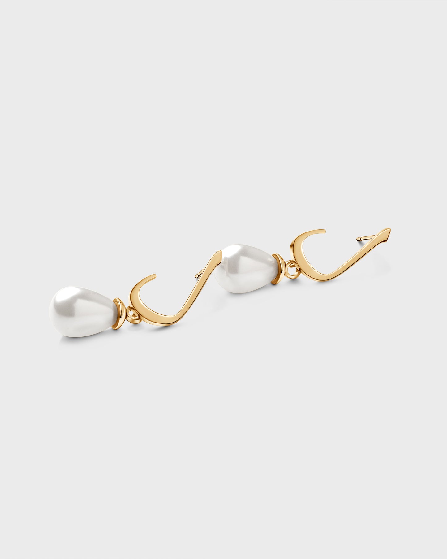 Calligraphed Initial Earring ل