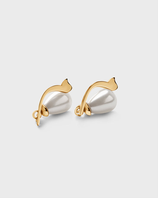 Calligraphed Initial Earring م