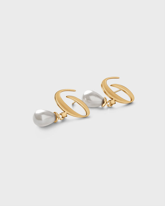 Calligraphed Initial Earring ب