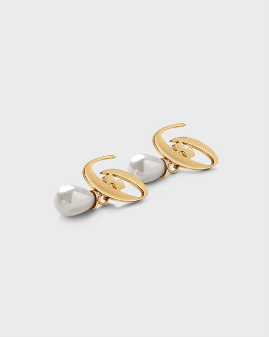 Calligraphed Initial Earring ت