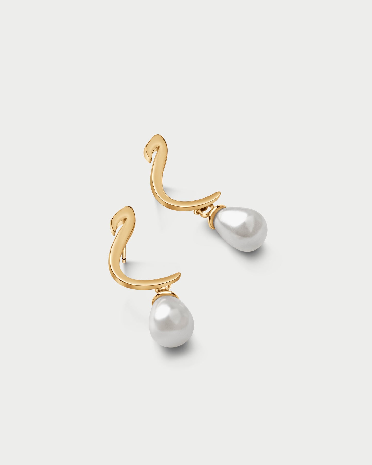 Calligraphed Initial Earring ح