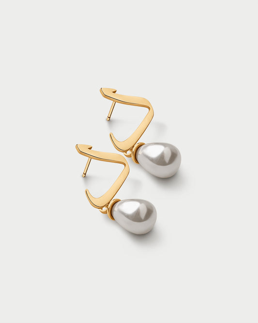 Calligraphed Initial Earring د